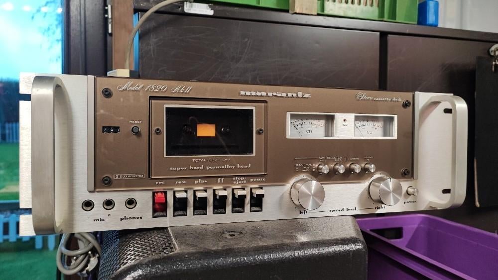 Deck Marantz 1820 MK2 Model éditions spécial, TV, Hi-fi & Vidéo, Decks cassettes, Enlèvement ou Envoi, Simple, Marantz, Tape counter