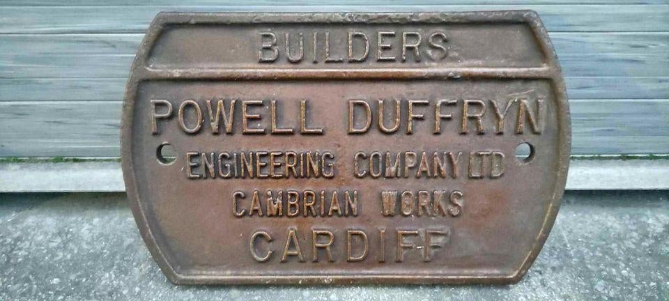 plaque en fonte powell duffryn, Enlèvement ou Envoi