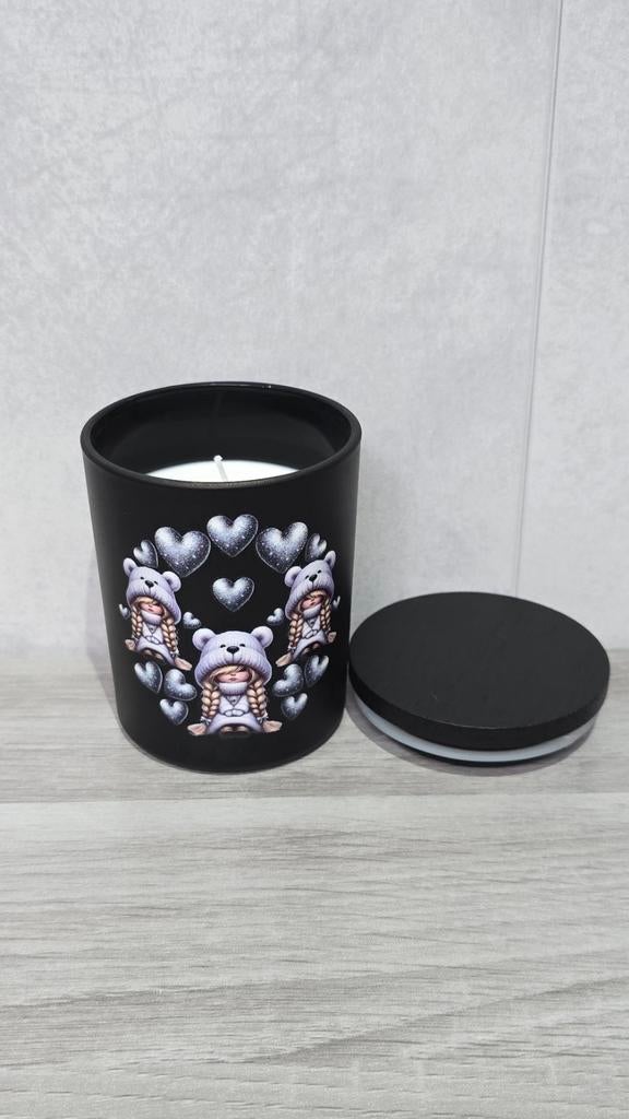 Gepersonaliseerde geurkaars, Ophalen of Verzenden, Zwart, Kaars