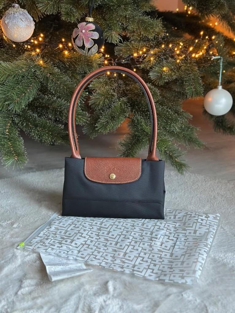 Longchamp Le Pliage Original Maat L, Handtassen en Accessoires, Tassen | Damestassen, Verzenden, Nieuw, Zwart, Handtas