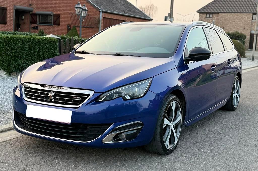Peugeot 380 GTLINE, Auto's, Blauw, Leder, 5 deurs, Particulier