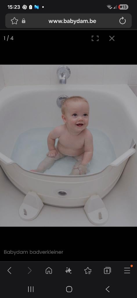 Babydam badverkleiner, Enfants & Bébés, Bains & Soins, Comme neuf, Autres types, Standard, Enlèvement