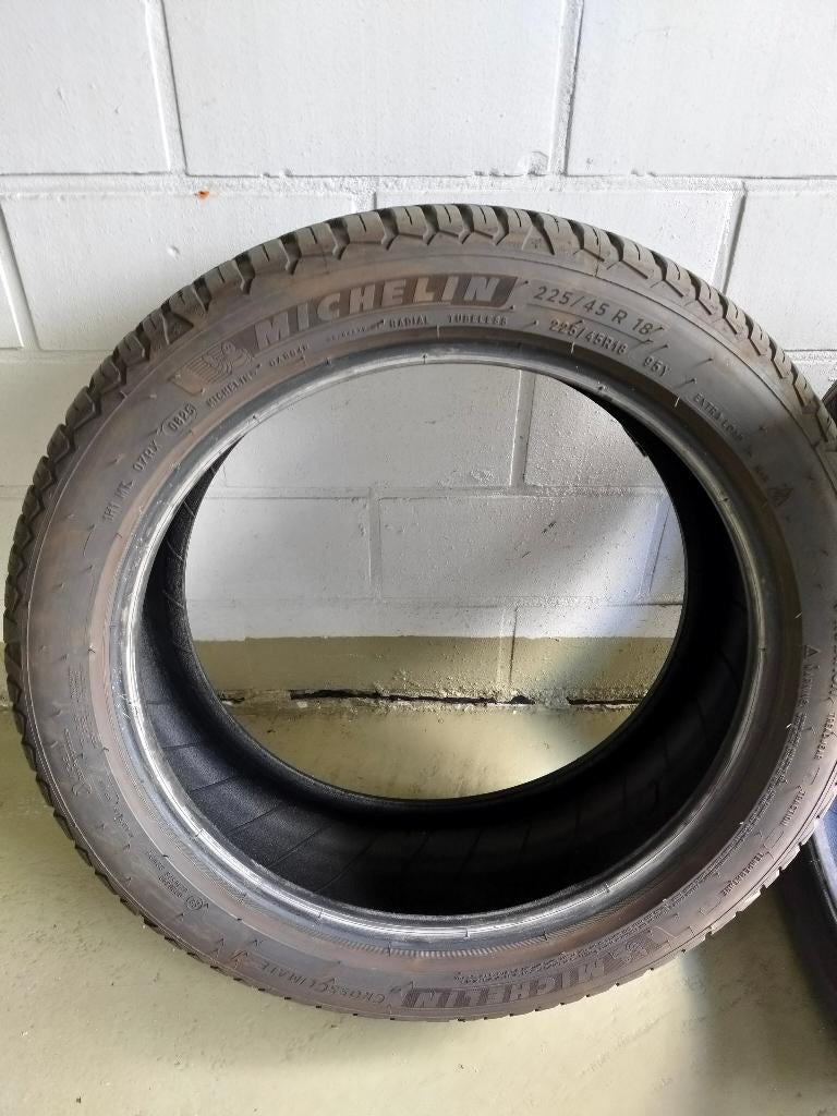 4x Michelin CrossClimate All-Season banden 225/45 R18, Auto-onderdelen, Banden en Velgen, Ophalen, 18 inch, Gebruikt, All Season