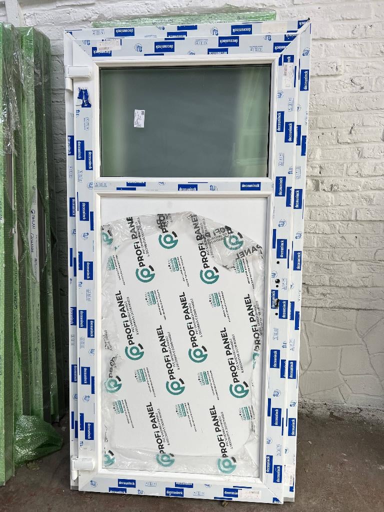 Portes de services Pvc en stock 5 points de fermetures!, Bricolage & Construction, Fenêtres & Moustiquaires, Enlèvement ou Envoi