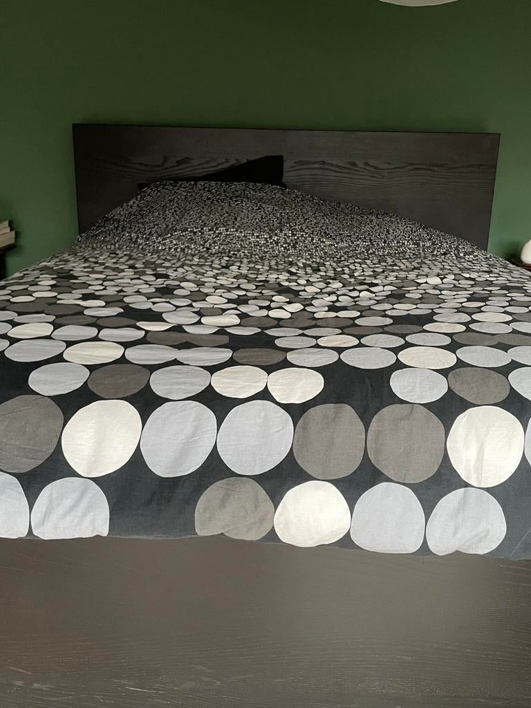 Ikea Malm bed 160x200 + 4 lades, Noir, Enlèvement, Utilisé, 200 cm