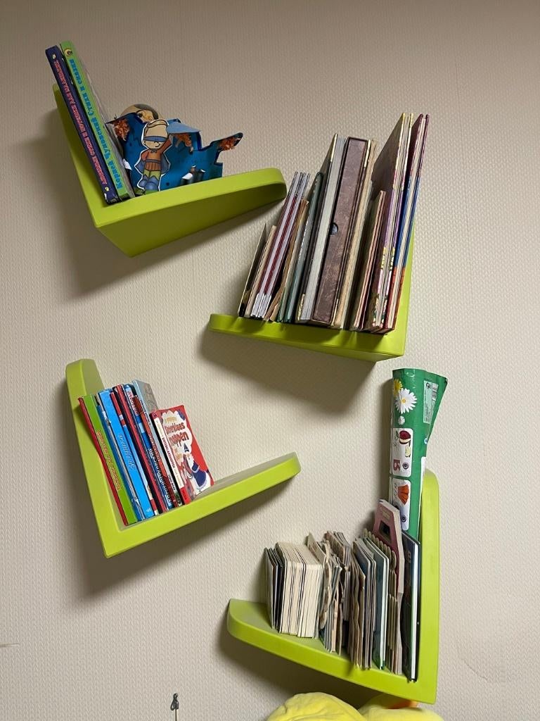 Boekenrek Ikea mammut groen 4x, Huis en Inrichting, Ophalen of Verzenden, Gebruikt