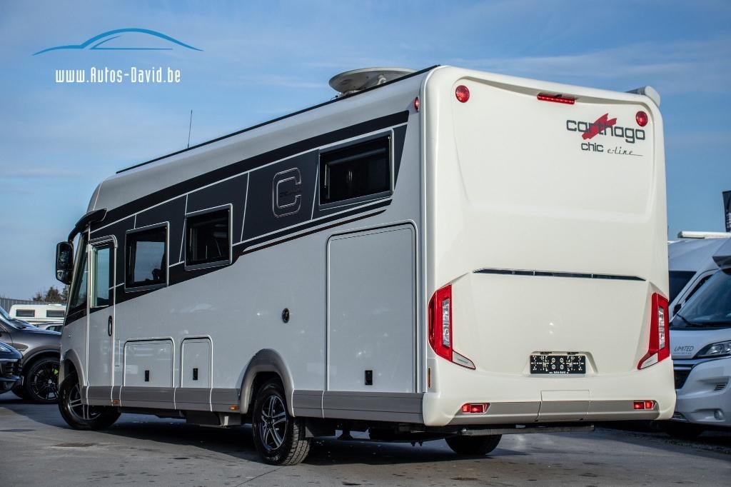 Carthago Chic E-Line I 50 LE Fiat Ducato 2.3 Aut. 5 Slaappl, Caravans en Kamperen, Mobilhomes, Fiat, Luifel, 7 tot 8 meter, Bedrijf