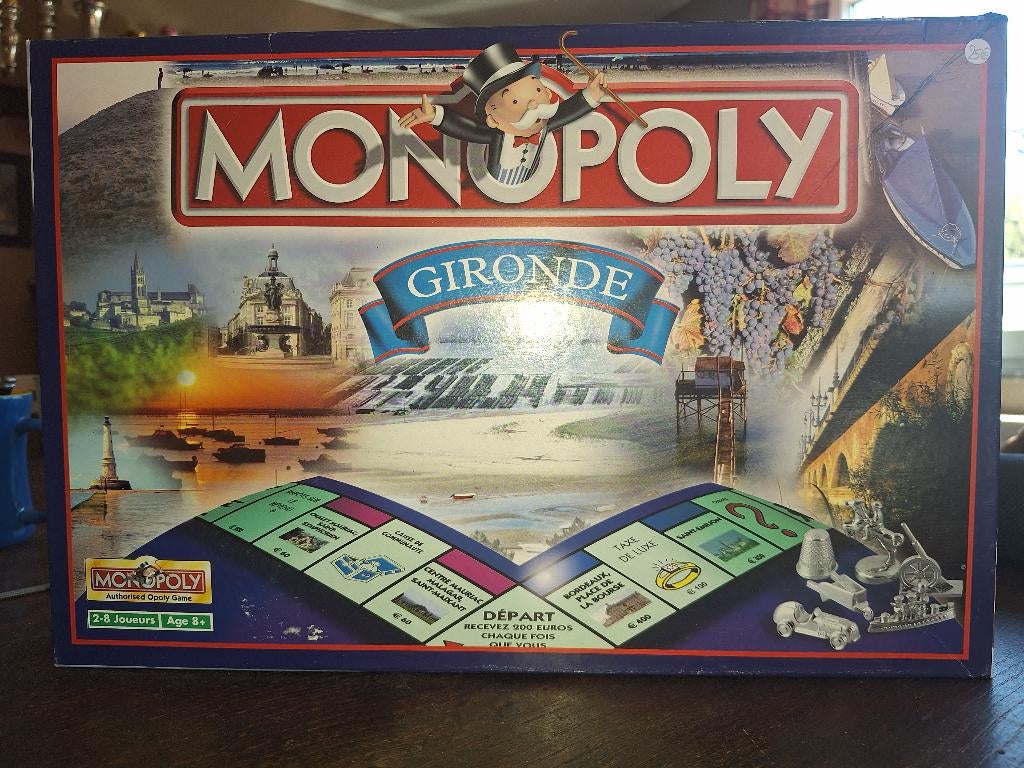 MONOPOLY GIRONDE, Cinq joueurs ou plus, Enlèvement ou Envoi, Utilisé, Wining move