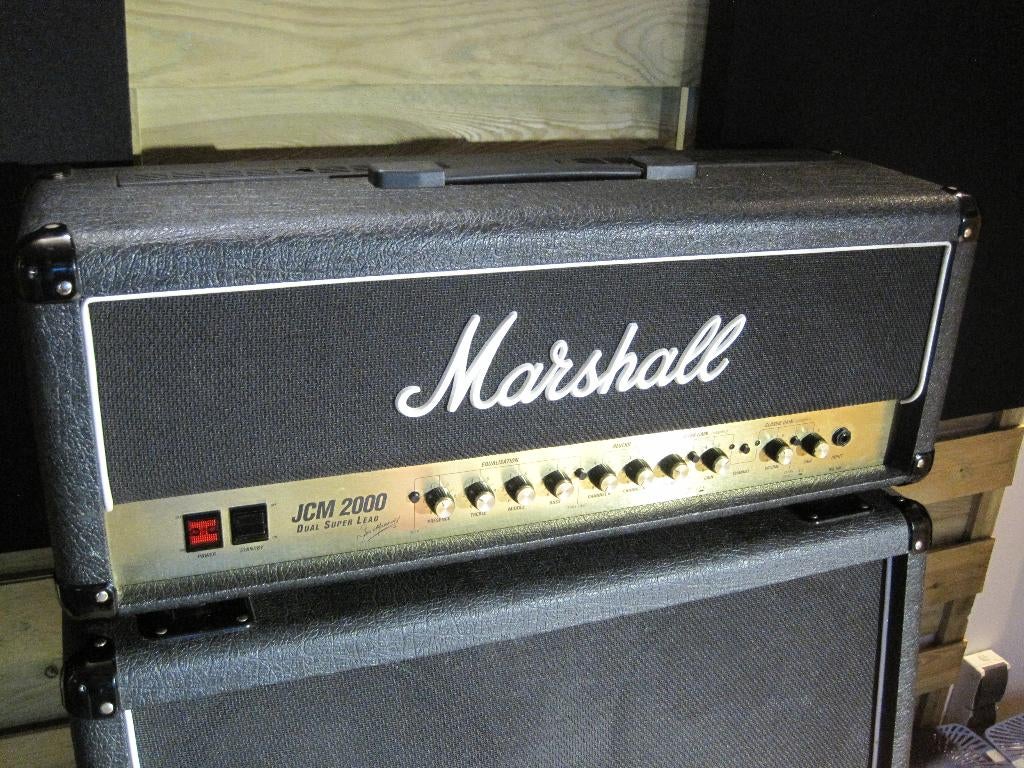 Half stack Marshall JCM 2000 DSL ( amp + cab ), Muziek en Instrumenten, Versterkers | Bas en Gitaar, Ophalen, Gebruikt, Gitaar