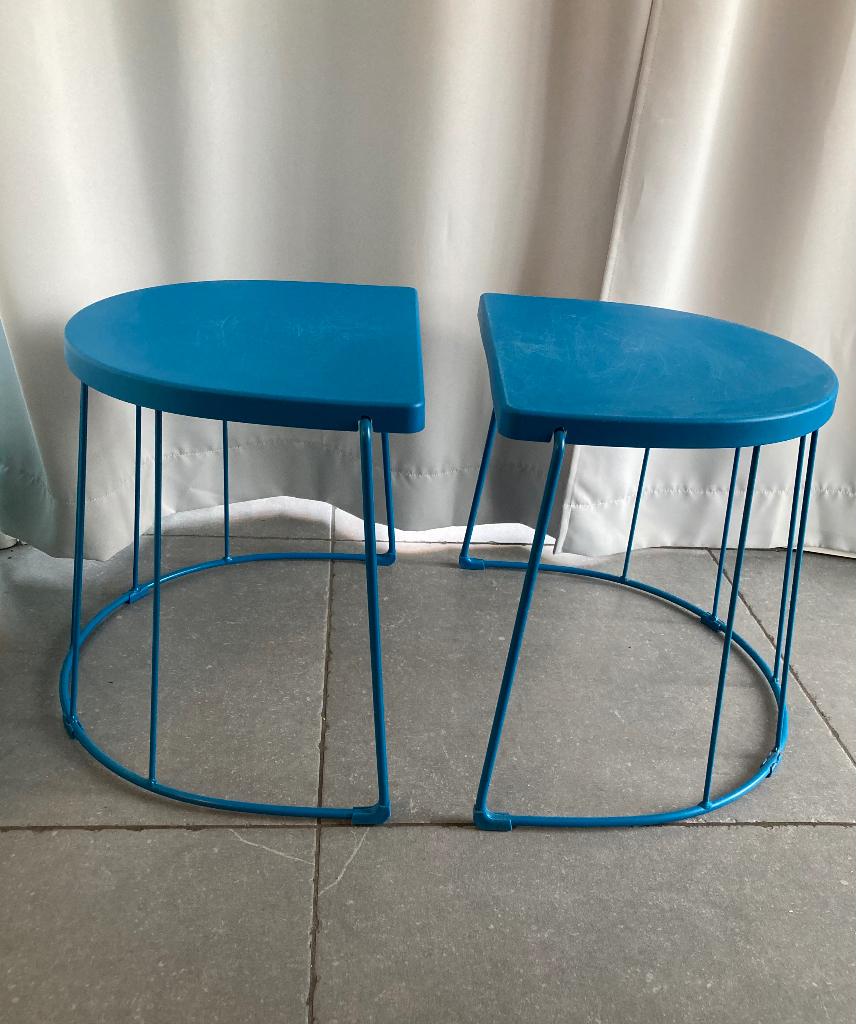 2 tables d'appoint KEA Tranaro de 1990 en édition limitée, Maison & Meubles, Tables | Tables d'appoint, Utilisé, Autres formes