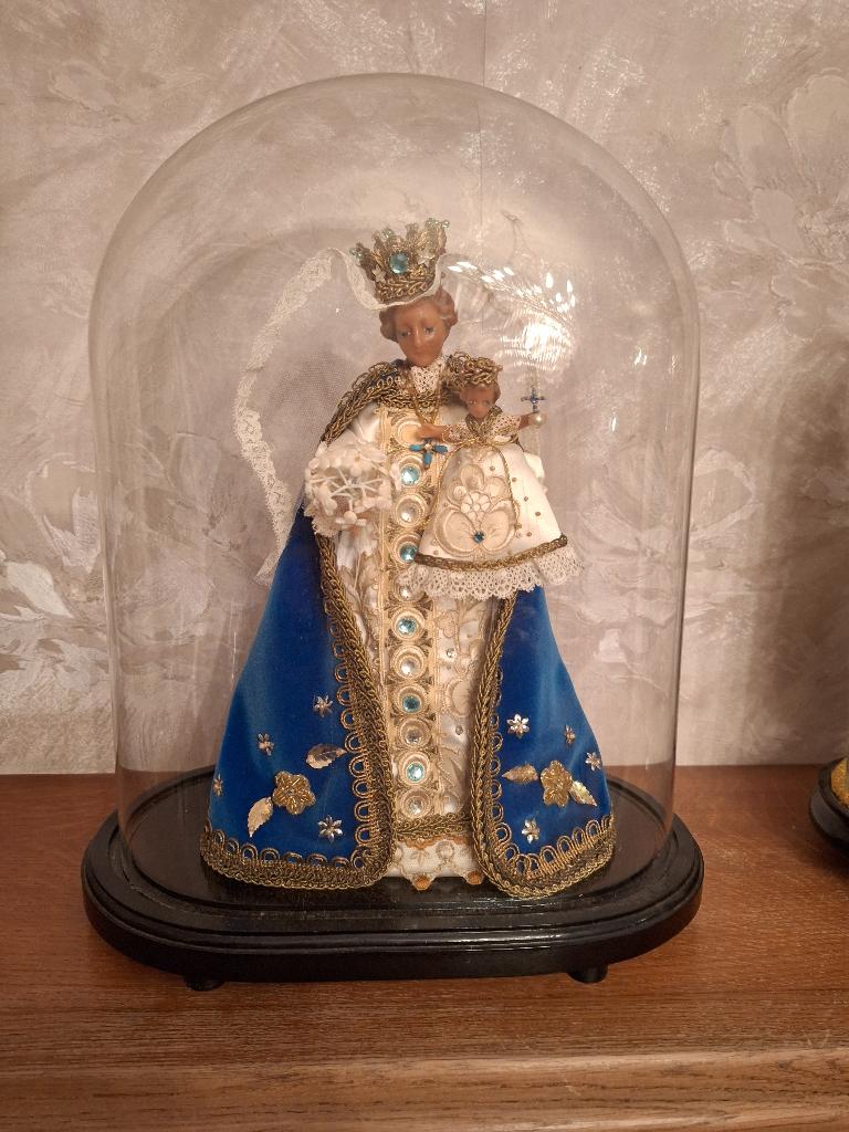 Mariabeeld onder bokaal, Antiquités & Art, Curiosités & Brocante, Enlèvement