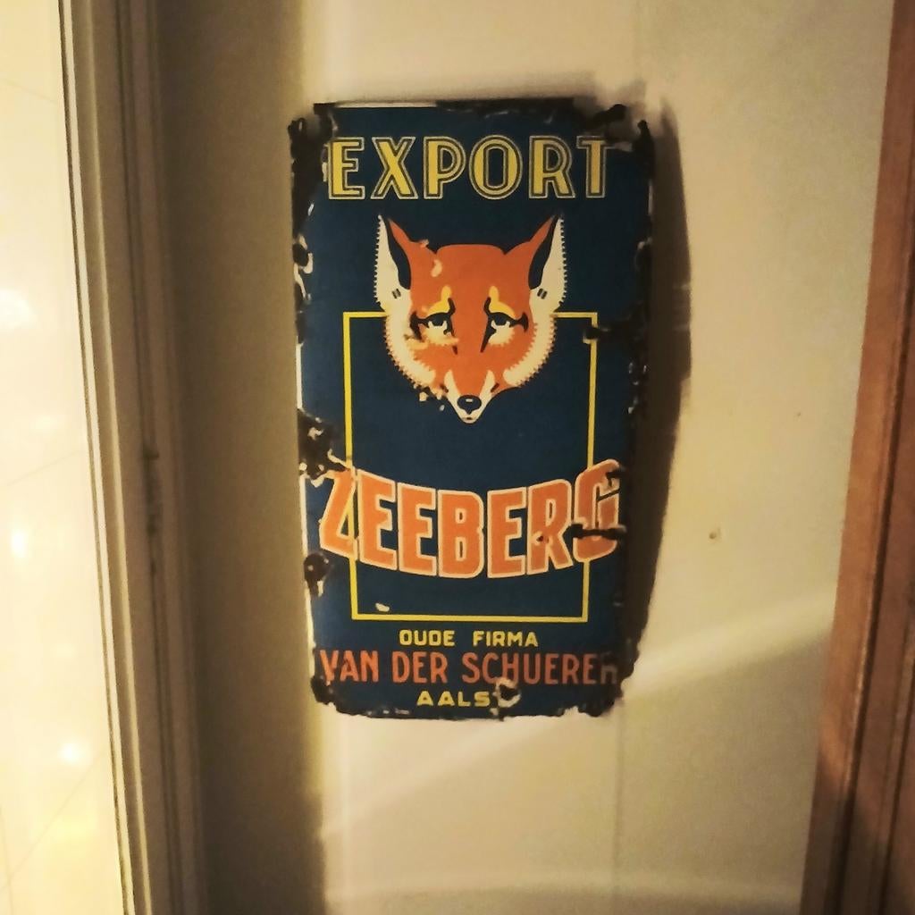 Zeeberg. Emaille reclamebord, Ophalen of Verzenden, Reclamebord