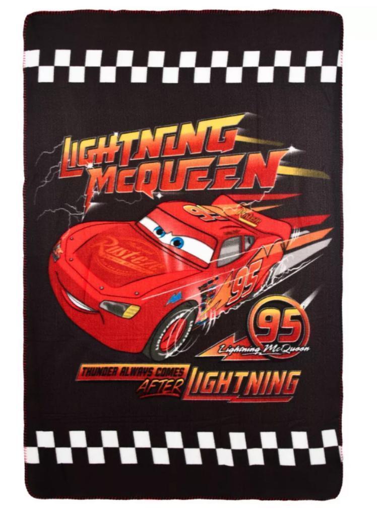 Disney Cars Fleece Deken - Thunder - Plaid / Fleecedeken, Kinderen en Baby's, Kinderkamer | Beddengoed, Nieuw, Deken of Dekbed