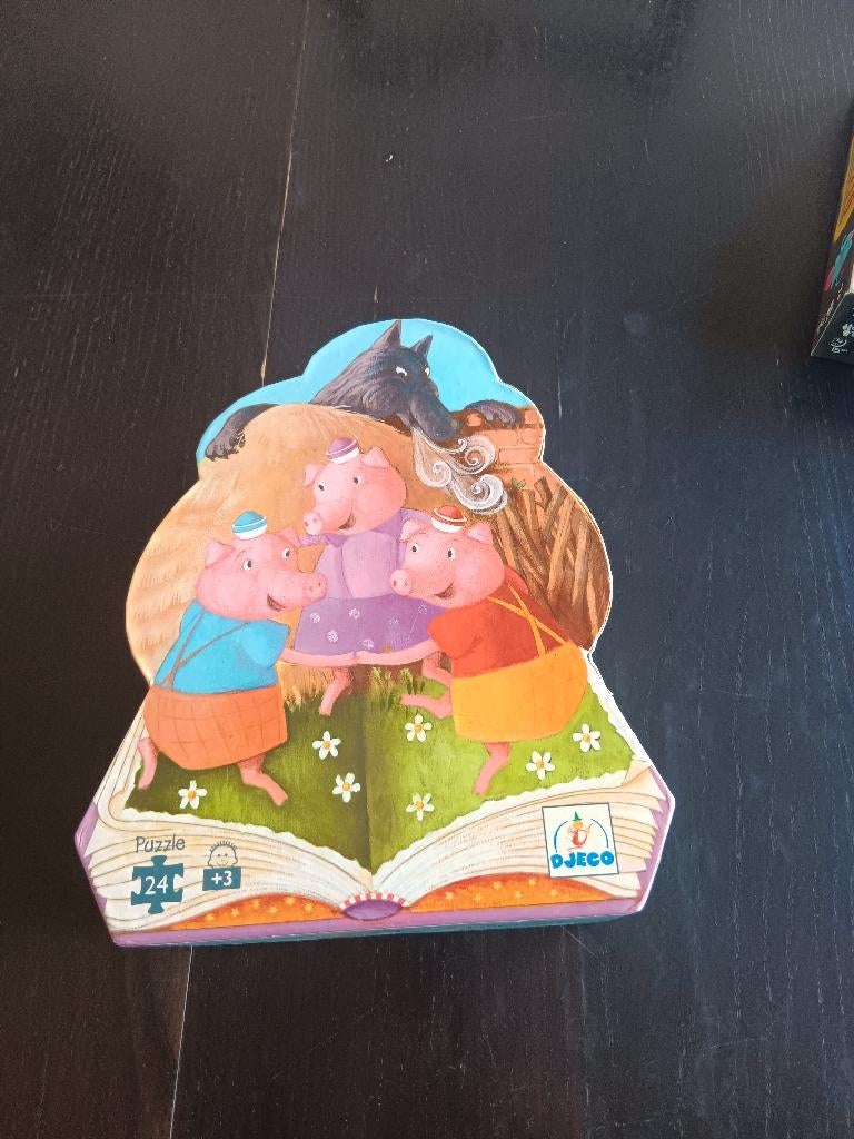 puzzle Djeco : 3 petits cochons, Enfants & Bébés, Jouets | Puzzles pour enfants, Enlèvement, 10 à 50 pièces, Utilisé, 2 à 4 ans