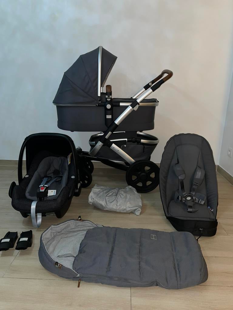 Joolz Geo 2 Gorgeous Grey Kinderwagen 3-in-1 Compleet, Kinderen en Baby's, Buggy's, Zo goed als nieuw, Maxi-Cosi, Duomodel, Regenhoes