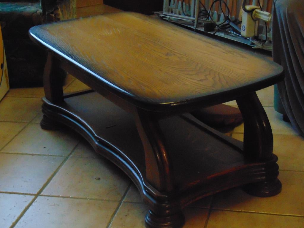 Donker bruin, Huis en Inrichting, Tafels | Salontafels, Ophalen, 100 tot 150 cm, Klassiek, 50 tot 100 cm