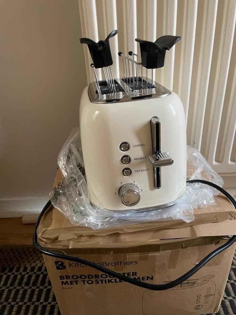 Retro brood roster met de doos, Elektronische apparatuur, Broodroosters, Ophalen of Verzenden, Zo goed als nieuw