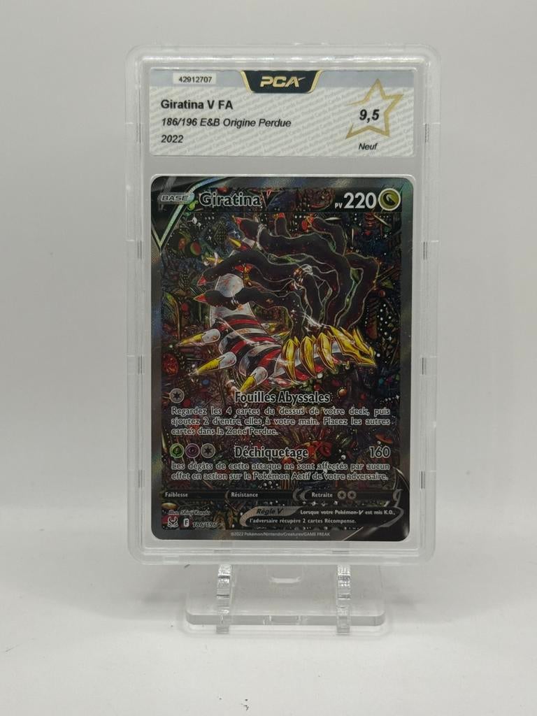 Pokémon TCG Giratina V 186/196 Alt EB11 FR - PCA 9,5 Neuf, Enlèvement ou Envoi, Neuf, Cartes en vrac, Foil