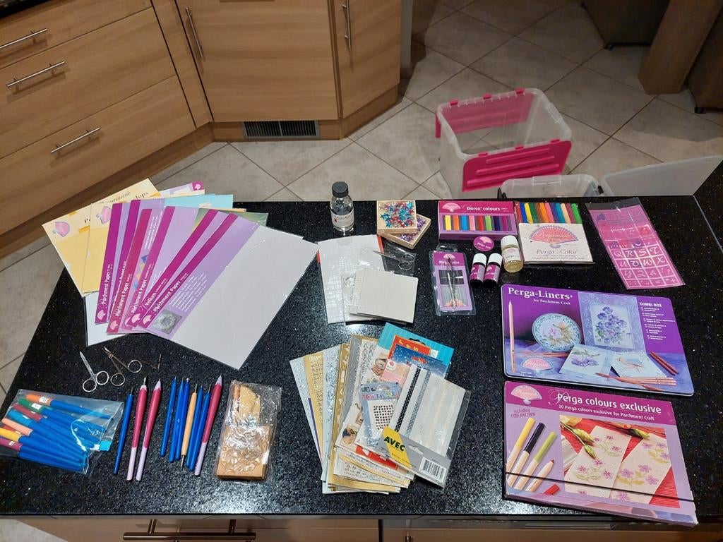 Pergamano materiaal, Ophalen of Verzenden, Zo goed als nieuw, Knutselwerk