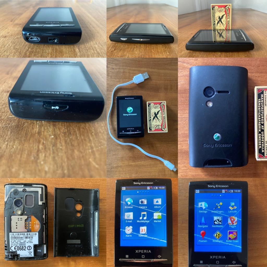 Sony Ericsson Xperia X10 E10i XXS inimini super mini mobiel, Overige modellen, Zwart, Touchscreen, Ophalen of Verzenden