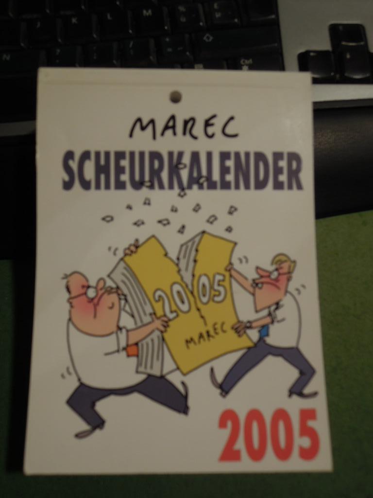 scheurkalender Marec 2005 tekeningen over politiek, Cartoons, Nieuw, Ophalen of Verzenden, Marec