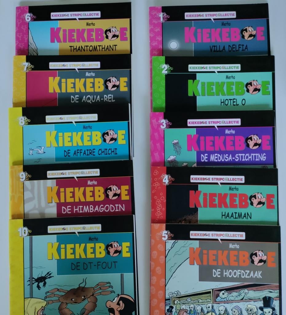 Kiekeboe Stripcollectie 10 strips, Enlèvement, Comme neuf