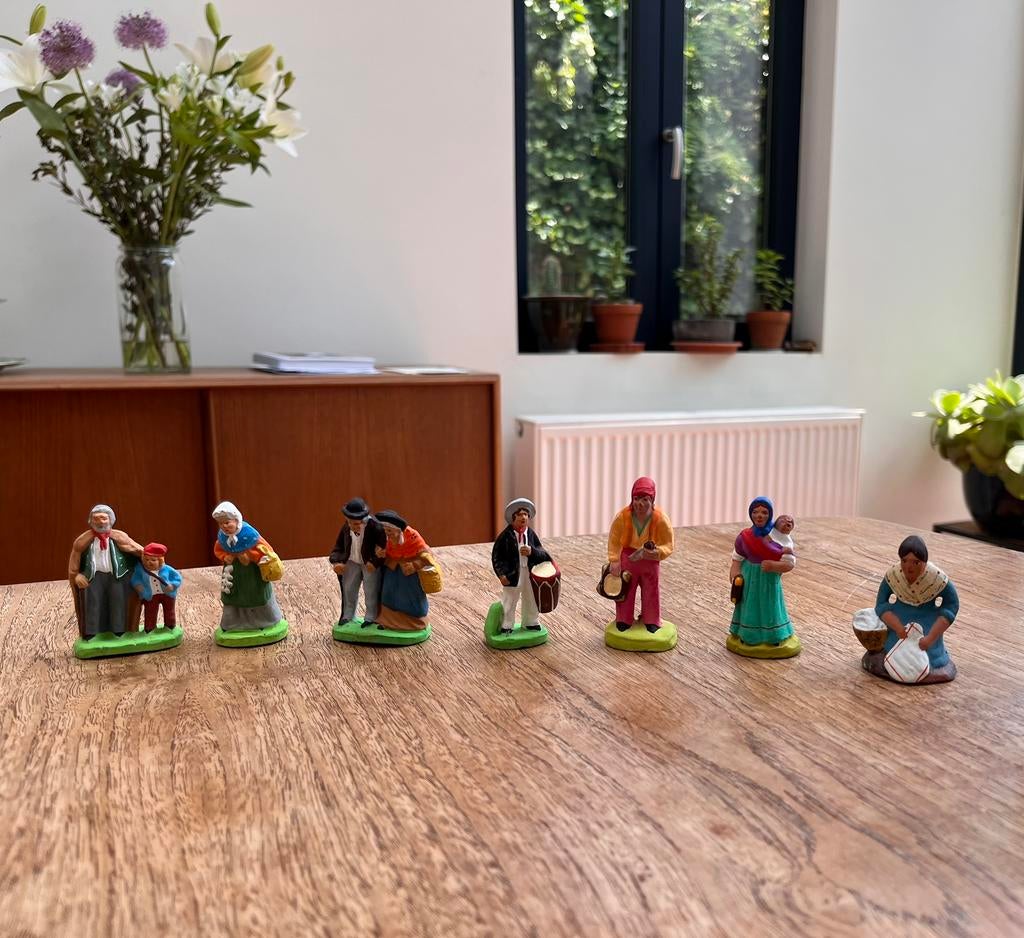 Kleien figuurtjes (set van 7), Ophalen, Zo goed als nieuw