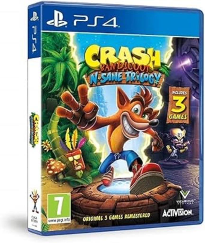 Crash Bandicoot N Sane Trilogy PS4 GRATIS ELVERING, Games en Spelcomputers, Games | Sony PlayStation 4, Nieuw, Avontuur en Actie