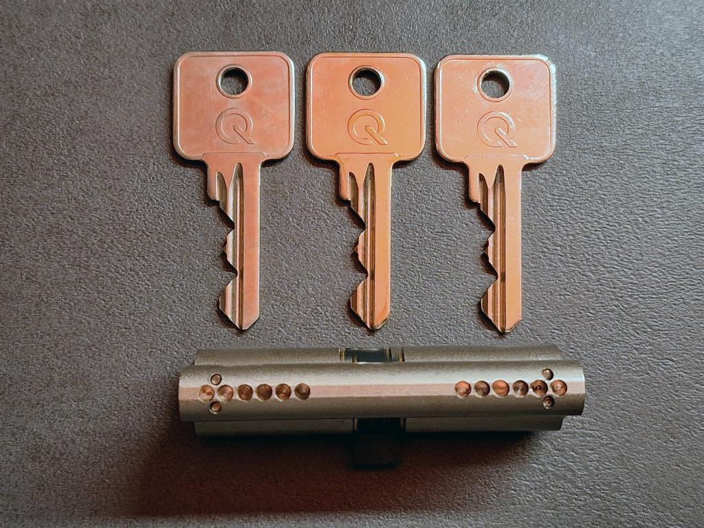 Cylindre GreenteQ SX 70 GF 35/35 – 12 goupilles + 3 clés, Bricolage & Construction, Enlèvement ou Envoi, Utilisé, Clé