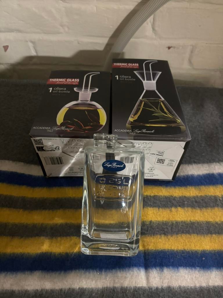 Lot de bouteilles d'huile conique+bouteille d'huile d'olive, Ophalen of Verzenden, Nieuw