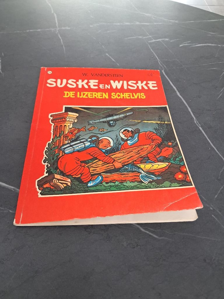Suske en Wiske "de ijzeren schelvis" 76 (1971), Boeken, Eén stripboek, Ophalen of Verzenden, Gelezen