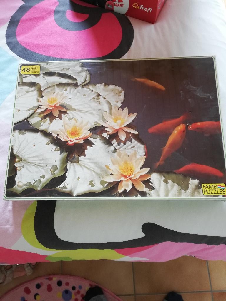 Puzzel bloemen en vissen, Ophalen of Verzenden, 10 tot 50 stukjes, Nieuw, 6 jaar of ouder