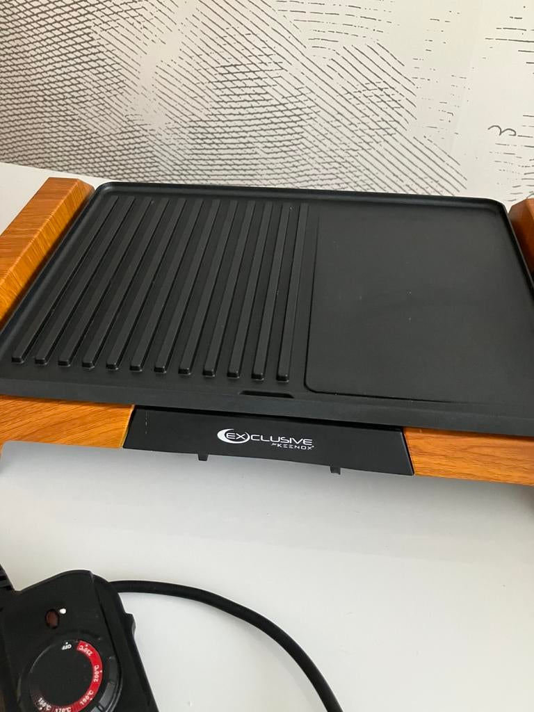 Keenox exclusive tafelgrill - zo goed als nieuw, Enlèvement ou Envoi, Comme neuf, Gril de table