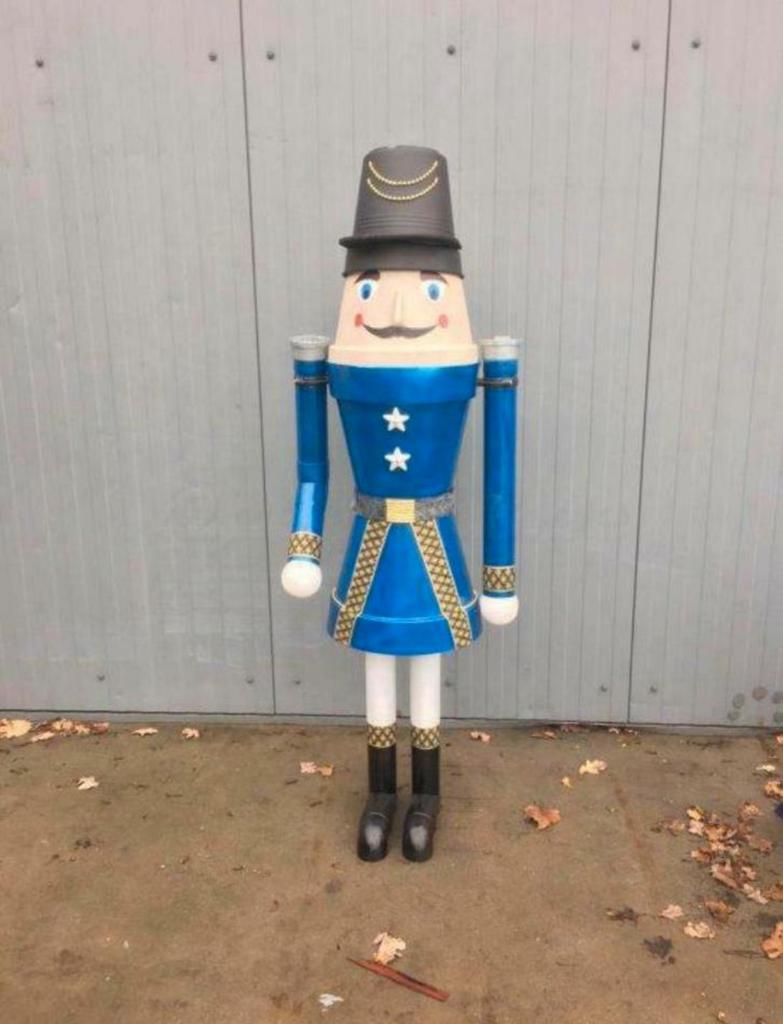 Notenkraker mannetje pop levensgroot decoratie soldaat 175cm, Diversen, Ophalen