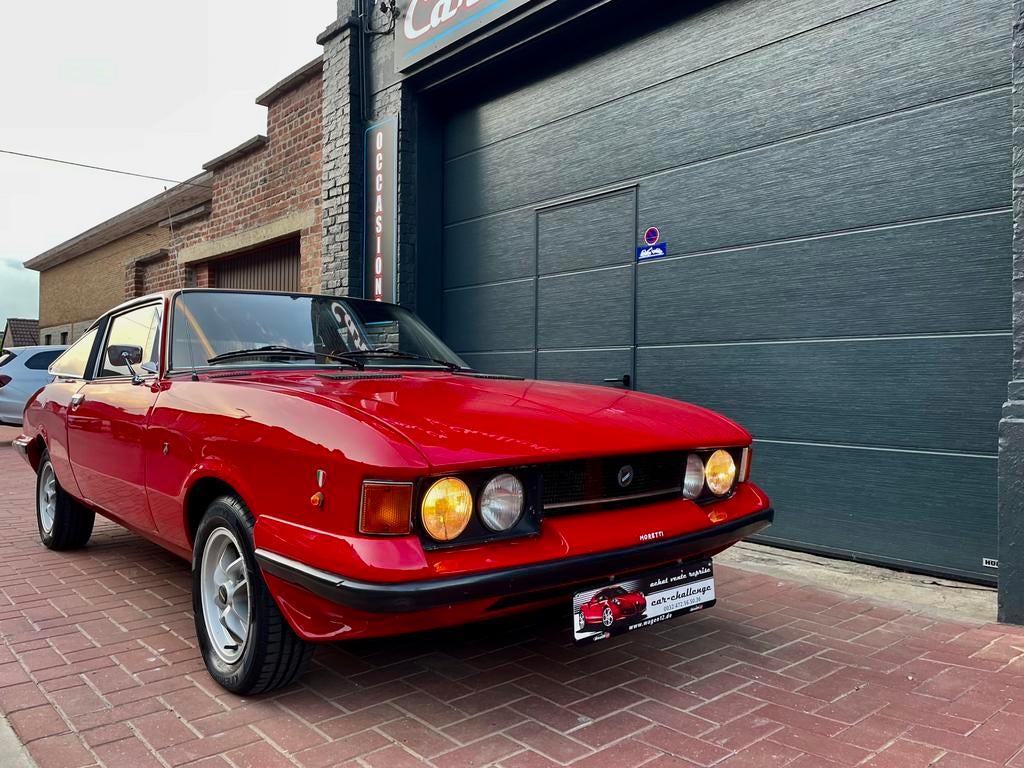 FIAT MORETTI 128  unique 100 exeplaires, Autos, Oldtimers & Ancêtres, Entreprise, Fiat, Coupé, 2 portes, Rouge, Cuir, Enlèvement