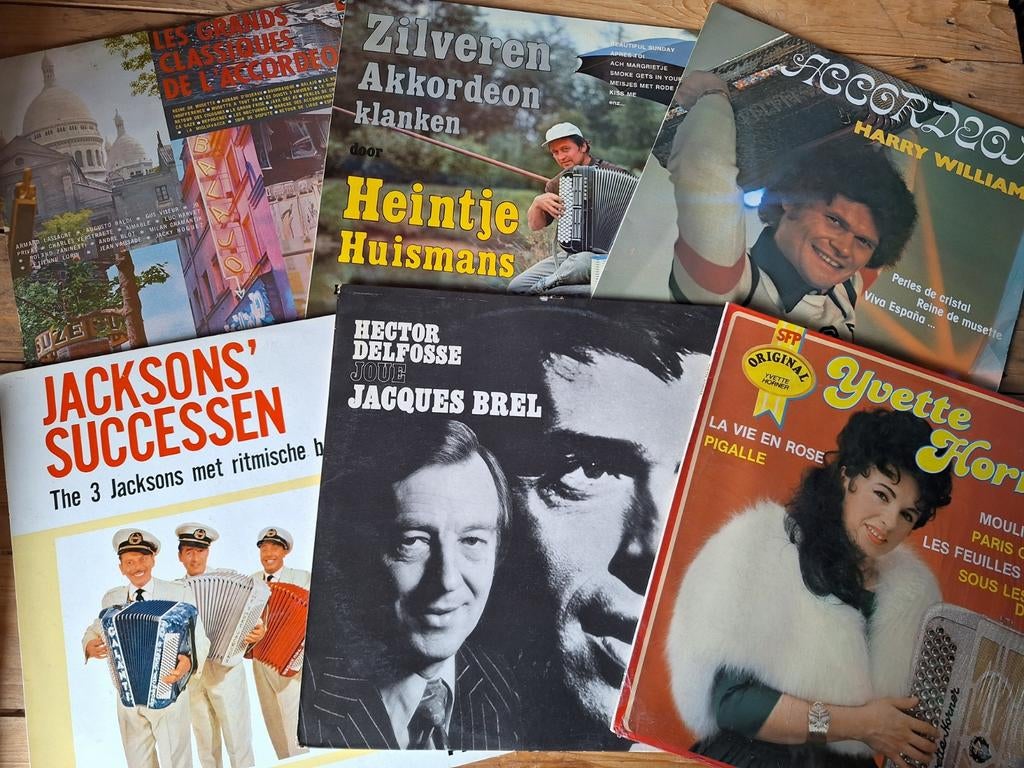 Lot 44 x Lp's Vinyl - Accordéon - Musette 33 RPM, Enlèvement ou Envoi