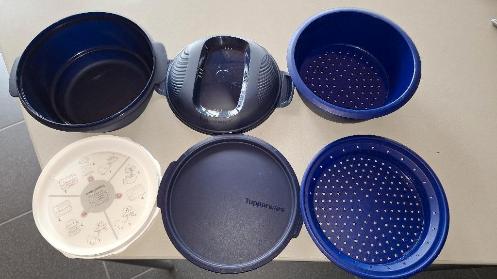 Tupperware Micro Urban family  3-in-1 koker stomer, Maison & Meubles, Cuisine| Tupperware, Enlèvement ou Envoi, Comme neuf, Bleu