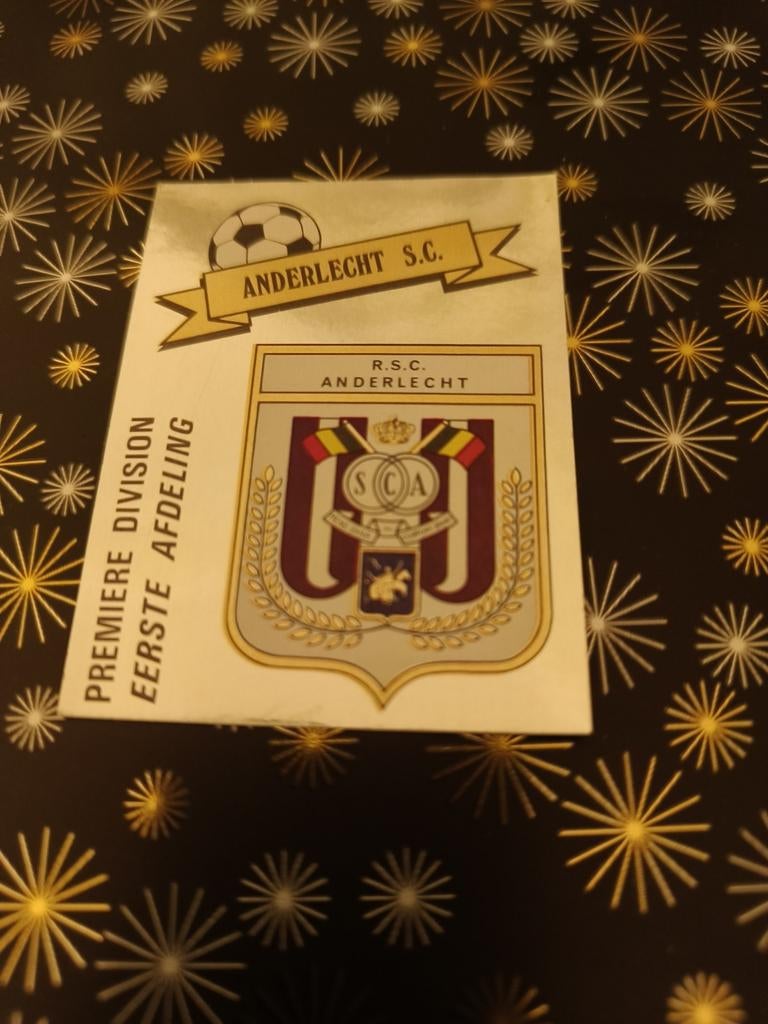 Panini sticker: embleem Anderlecht: football 91, Verzamelen, Ophalen of Verzenden