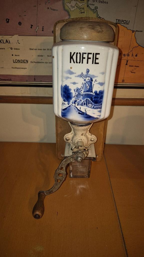 Moulin à café bleu Delft, Antiquités & Art, Enlèvement ou Envoi