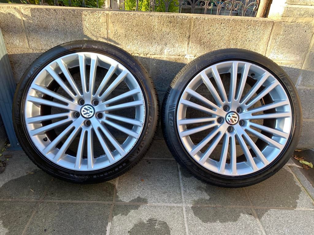 Jantes Vw Golf R32 18 pouces, Auto-onderdelen, Banden en Velgen, Banden en Velgen, All Season, 18 inch, 225 mm, Gebruikt, Ophalen