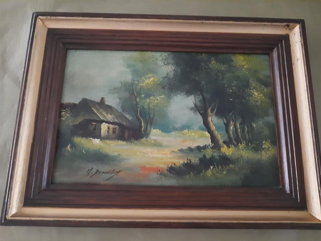 2 tableaux anciens avec cadre, Enlèvement