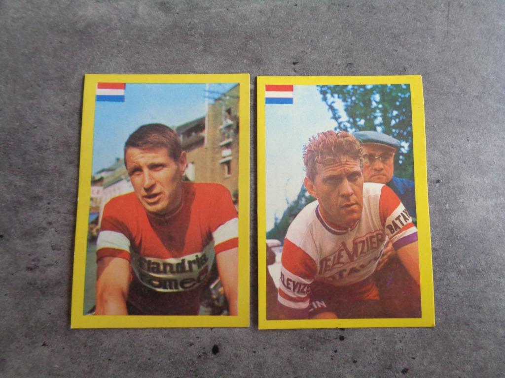 CARTES CYCLISTES MAPLE LEAF 2 PIÈCES ANNO 1968, Collections, Enlèvement ou Envoi