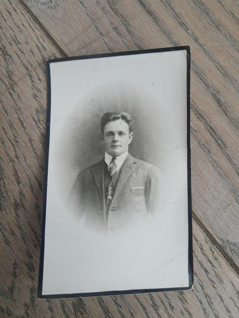 Bp : oorlogsslachtoffer - Asper 1906 - Oostende 1943, Verzamelen, Bidprentjes en Rouwkaarten, Ophalen of Verzenden