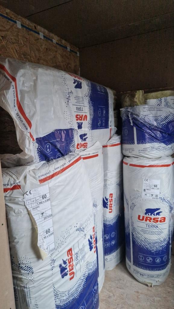 5x pak Ursacoustic 1,350 , 0,600 en 1,5 pak Ursa Hometec 35, Doe-het-zelf en Bouw, Isolatie en Afdichting, Ophalen