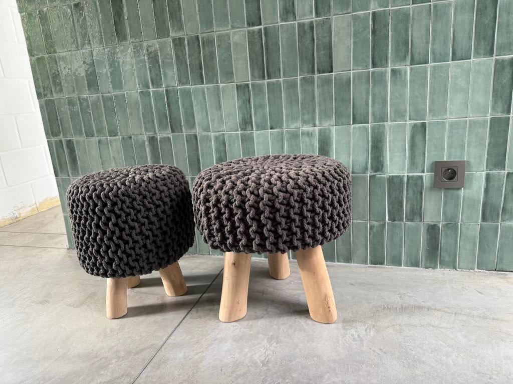 Ensemble de poufs Maisons du Monde, Maison & Meubles, Enlèvement, Comme neuf