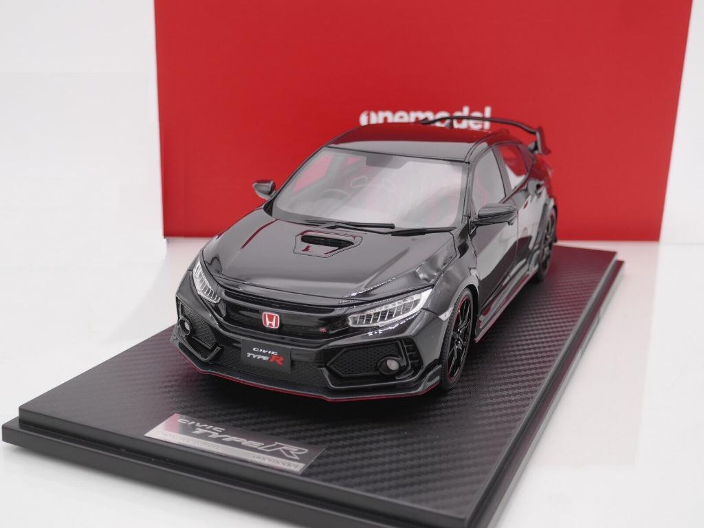 1:18 Onemodel Honda Civic Type R FK8 2017 Glossy Black RHD, Hobby & Loisirs créatifs, Voitures miniatures | 1:18, Enlèvement ou Envoi