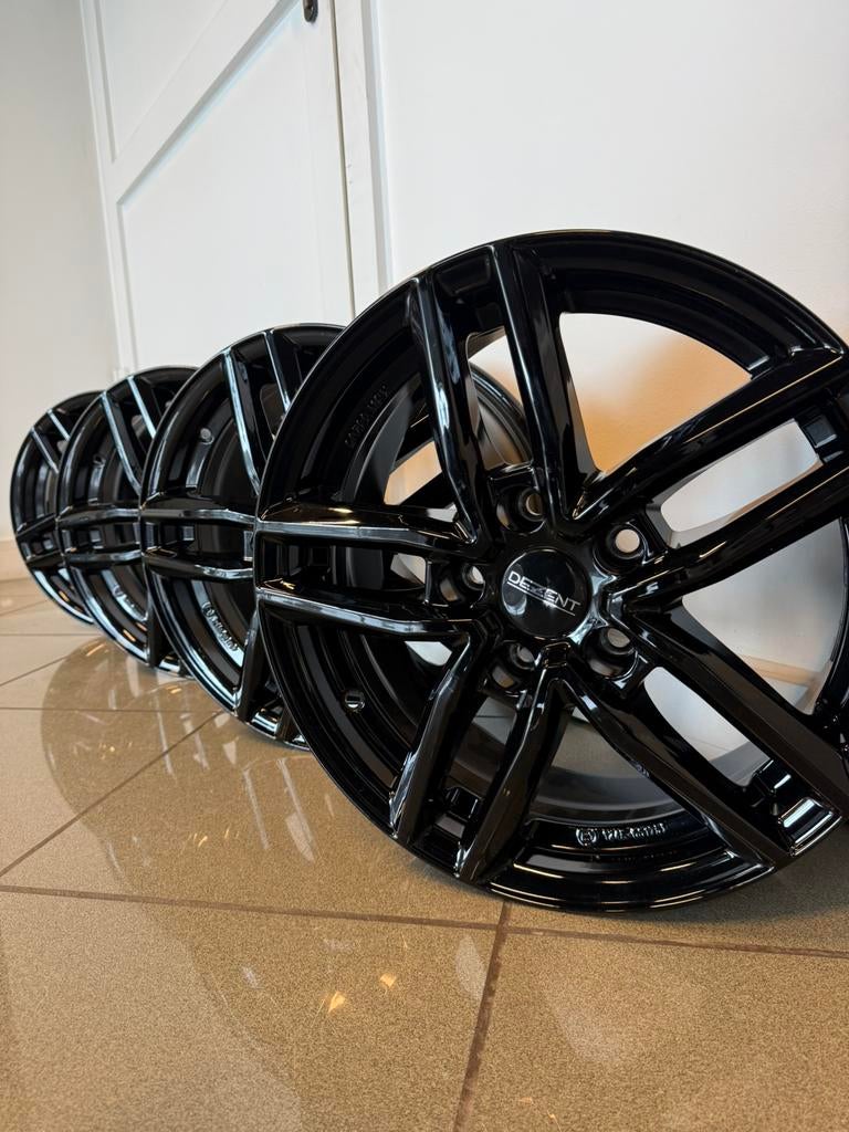 Set de 4 jantes DEZENT TR noires – 6,50x16, 5x112, ET46, Autos : Pièces & Accessoires, Enlèvement, Pneu(s)