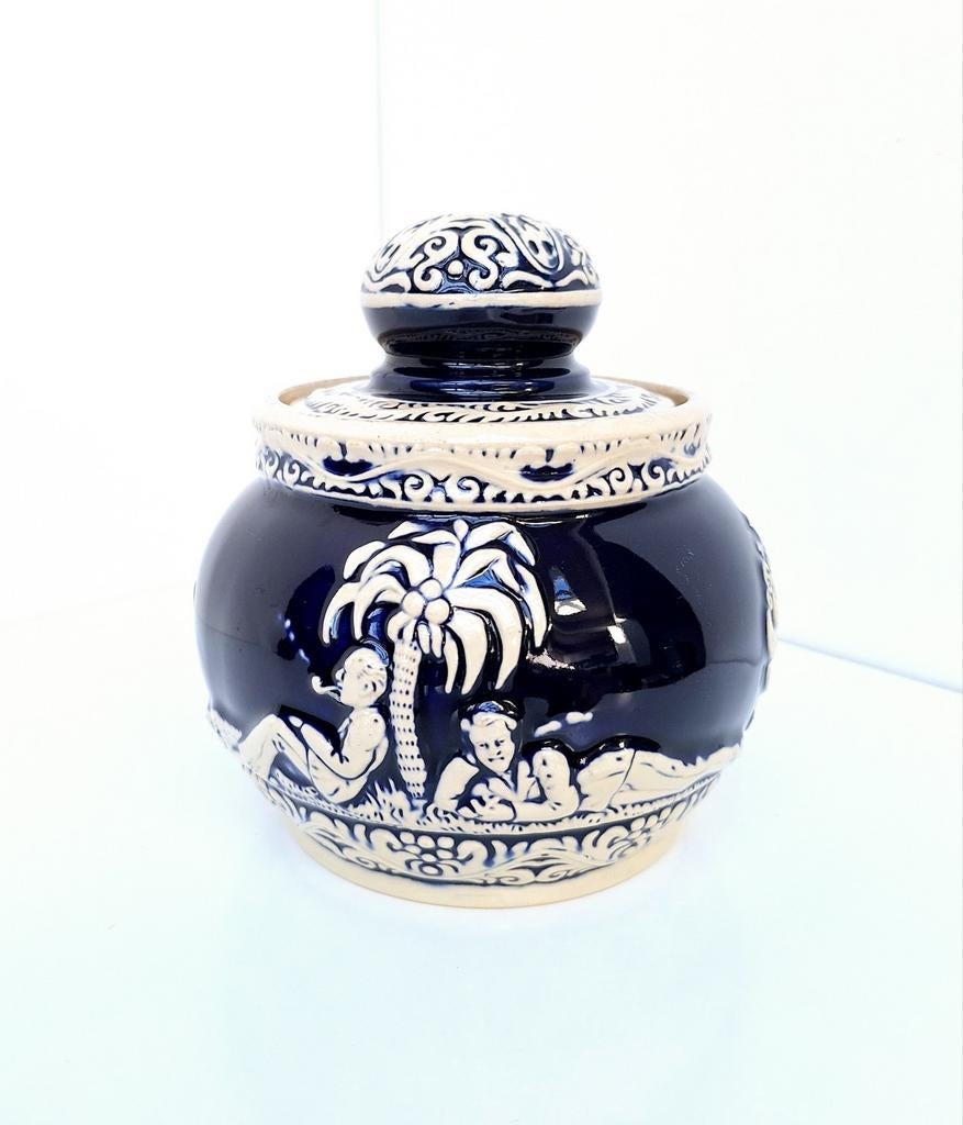 Humidor/ pot (à tabac) Art Déco Marzi & Remy, Antiquités & Art, Enlèvement ou Envoi