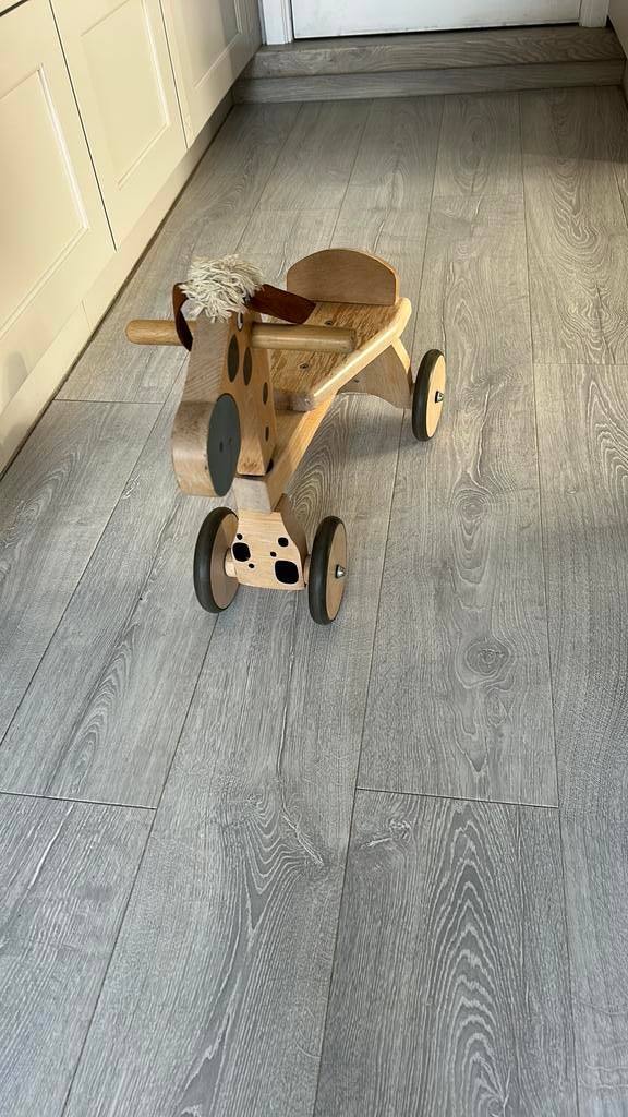 Houten paardje, Ophalen, Gebruikt