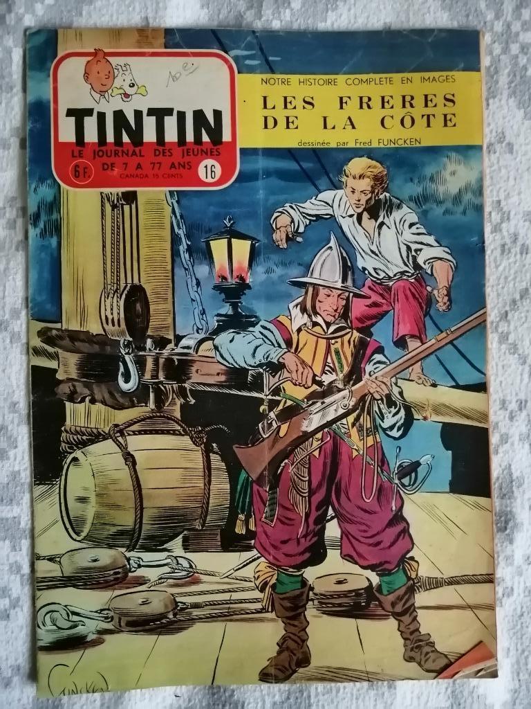 Journal de TINTIN édition Belge n16 - 20 avril 1955, Collections, Enlèvement ou Envoi, Journal ou Magazine